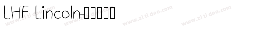 LHF Lincoln字体转换